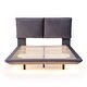 preview thumbnail 3 of 11, Full Size Upholstered Platform Bed with Motion Sensor Light, Floating Design, Dual USB Ports