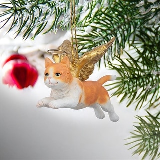 Design Toscano 'Orange Tabby' Cat Christmas Ornament