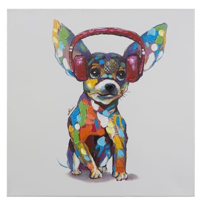 Yosemite Home Decor Dog Beats IV Original Hand-Painted Wall Art - multi