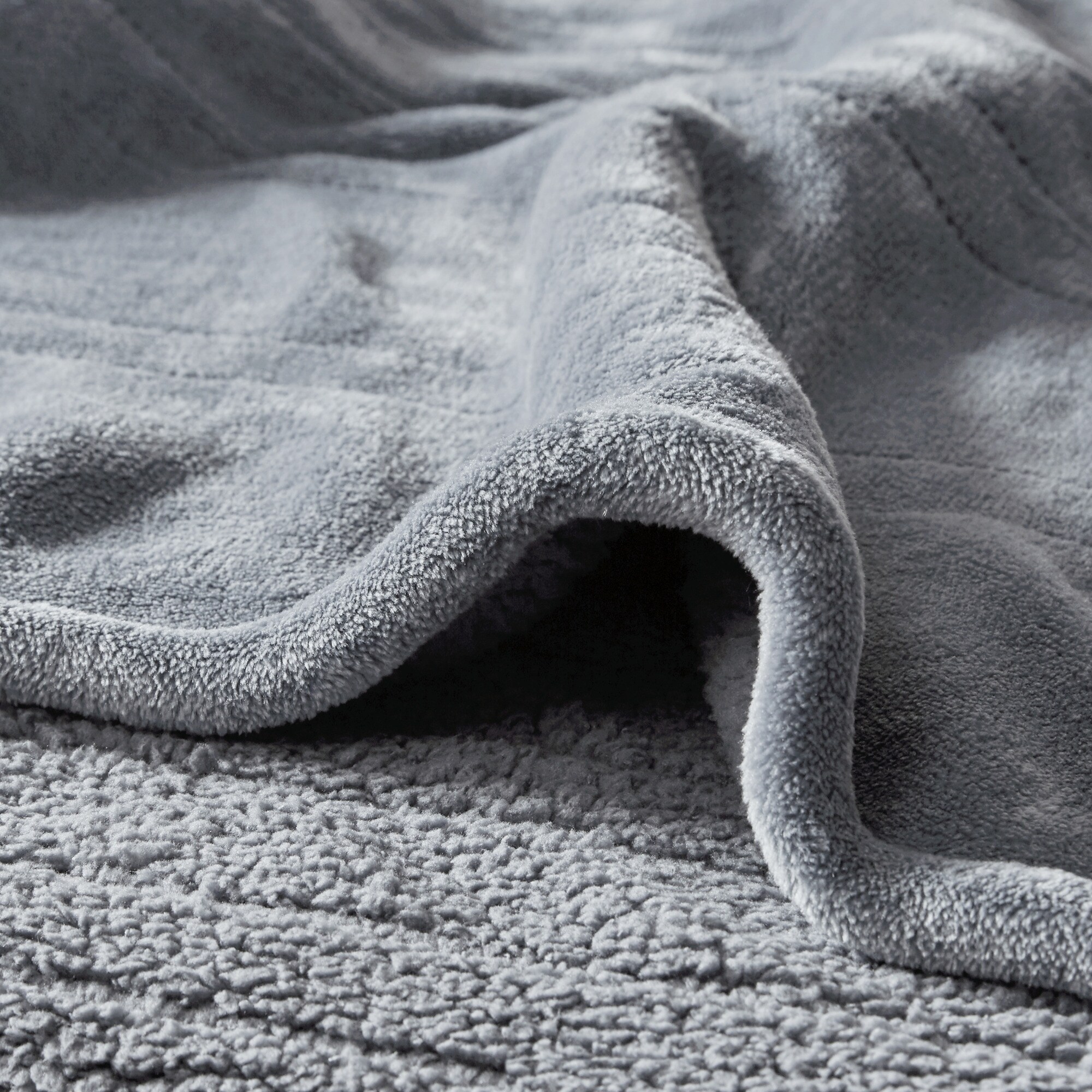 Beautyrest Solid Microlight to Berber Heated Blanket On Sale