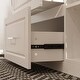 preview thumbnail 17 of 15, Wadrobe White Storage Island with High Gloss Countertop, Kitchen or Closet Organizer