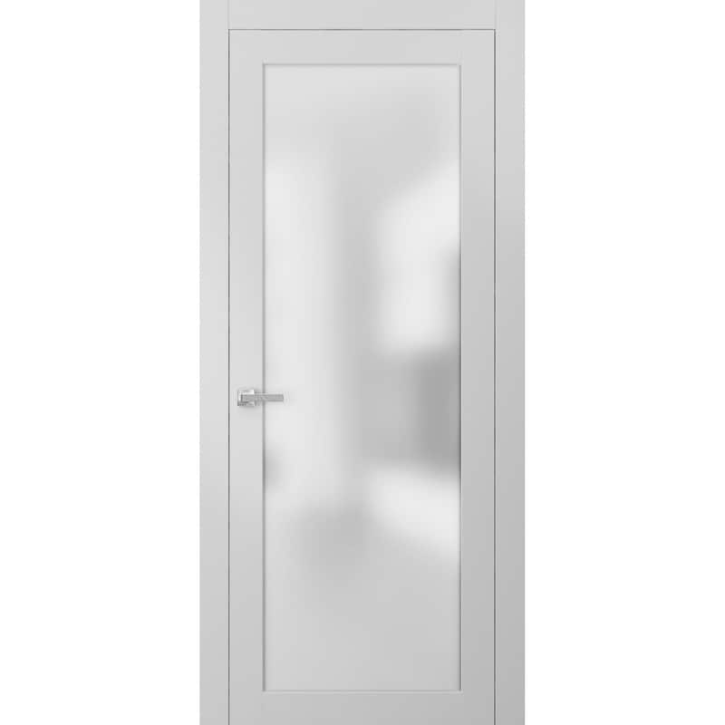 Lite Frosted Glass Door / Planum 2102 White Silk