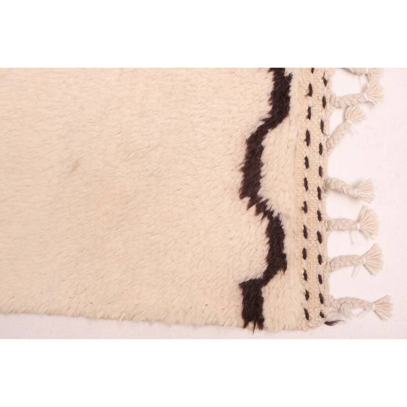 ECARPETGALLERY Hand-knotted Pak Finest Marrakesh Cream Wool Rug - 4'5 x 5'11