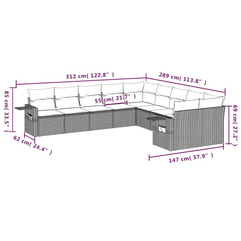 vidaXL Garden Sofa Set