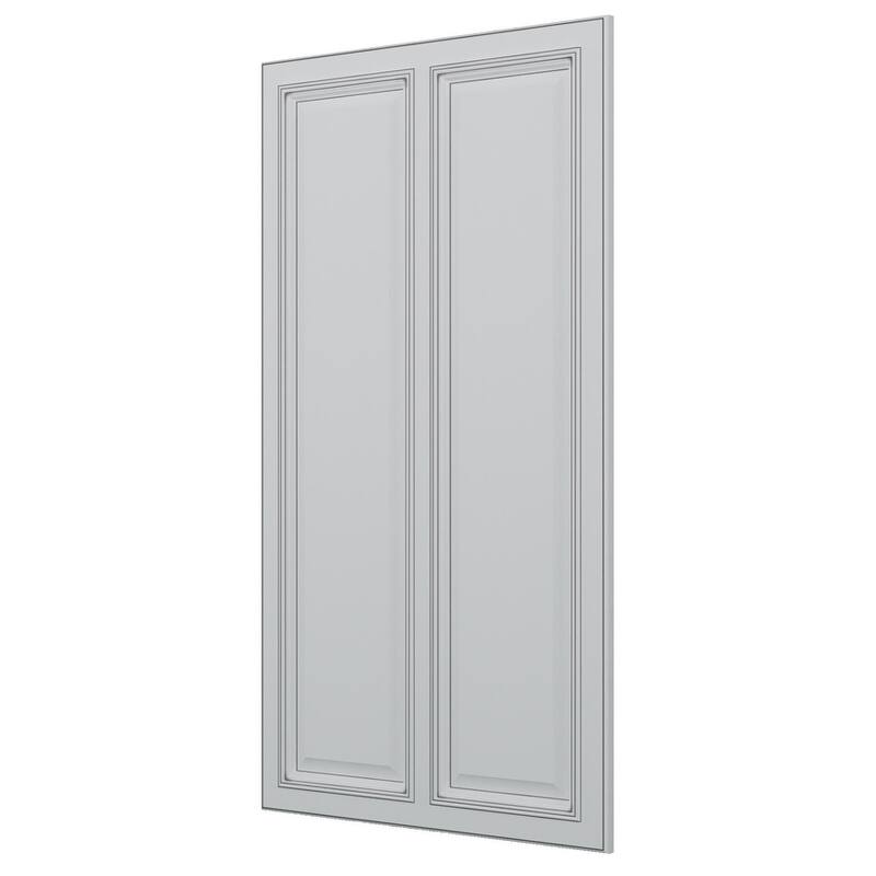 Sunny Wood Sanibel 24" x 44" Matching Decorative Panel - Off White with Charcoal Glaze