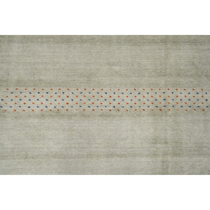 Hand Knotted Oriental 100% Wool Carpet Tribal Animal Pictorial Green Gabbeh Area Rug - 11' 11'' X 11' 10''
