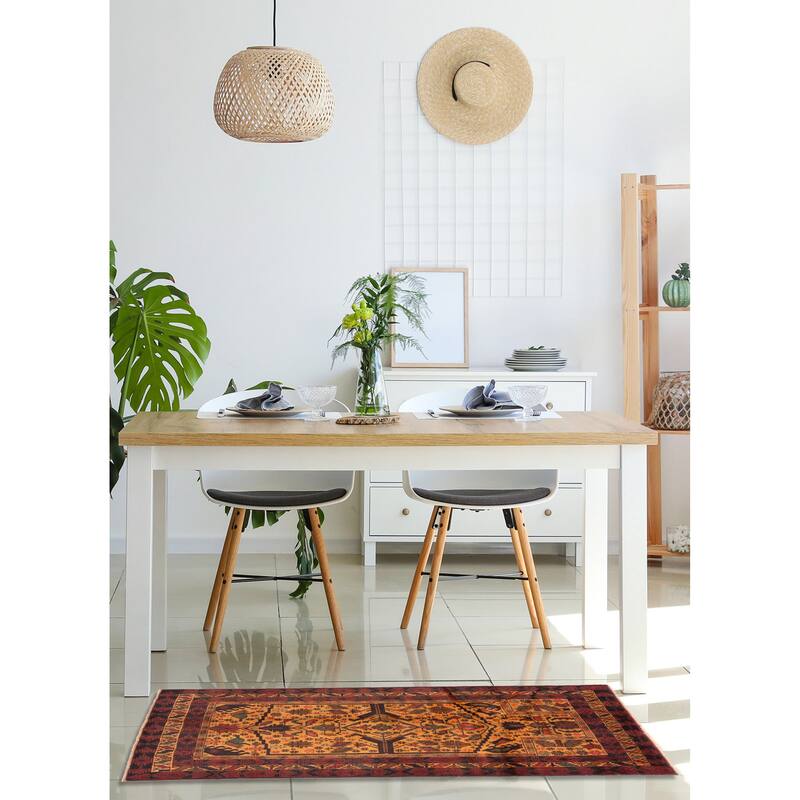 ECARPETGALLERY Hand-knotted Teimani Beige Wool Rug - 3'4 x 6'0