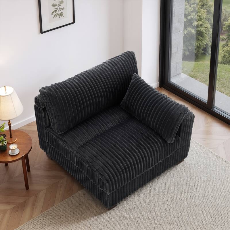 Plush Faux Fur Accent Sofa Chair