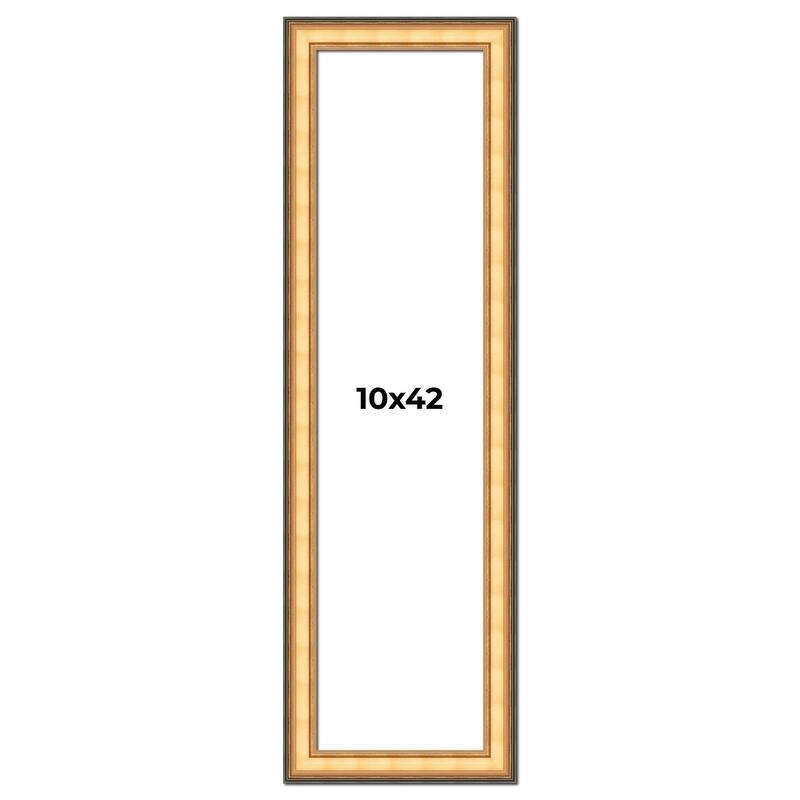 10x42 Frame Gold Plein Aire Solid Wood Picture Frame Width 2 Inches |