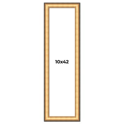 10x42 Frame Gold Plein Aire Solid Wood Picture Frame Width 2 Inches |