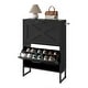 preview thumbnail 14 of 18, Moasis Shoe Storage Cabinet with 2 Flip Drawers Narrow Shoes Rack Organizer