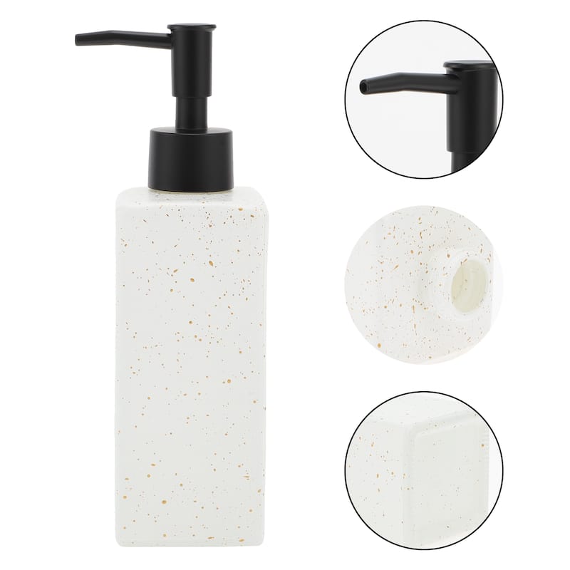 Square Simple Soap Pump Dispenser for Laundry Rooms 350ml 1 Pcs