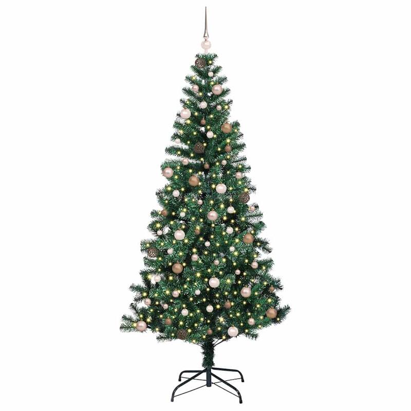 vidaXL Artificial Christmas Tree Green 70.9" PVC