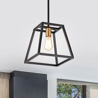 Matte Black 1 Light Dimmable Mini Pendant with 54" Rods - 67*10*10