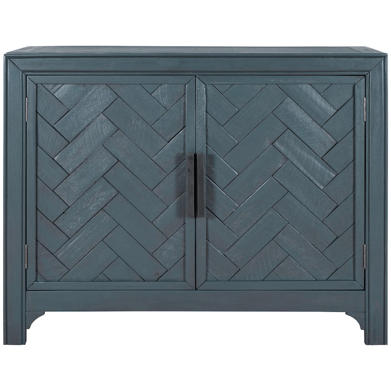 40'' Cabinets with Unique Design Doors with 1 Adjustable Shelves,Suitable for Multiple Rooms Such as Living Room and Study Room
