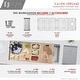preview thumbnail 26 of 30, STYLISH 45 inch Stainless Steel 16G Workstation Undermount Kitchen Sink - Brushed Stainless Steel - 45" x 19" x 10"
