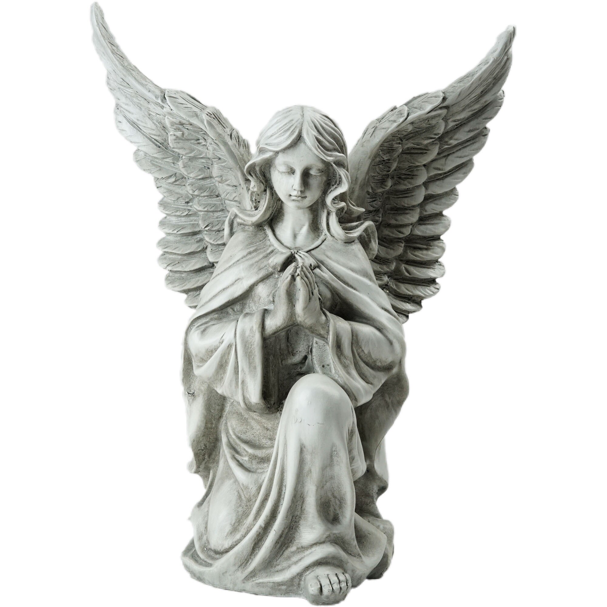 Shop 13 Religious Kneeling Praying Angel Outdoor Garden Statue Overstock 17881245