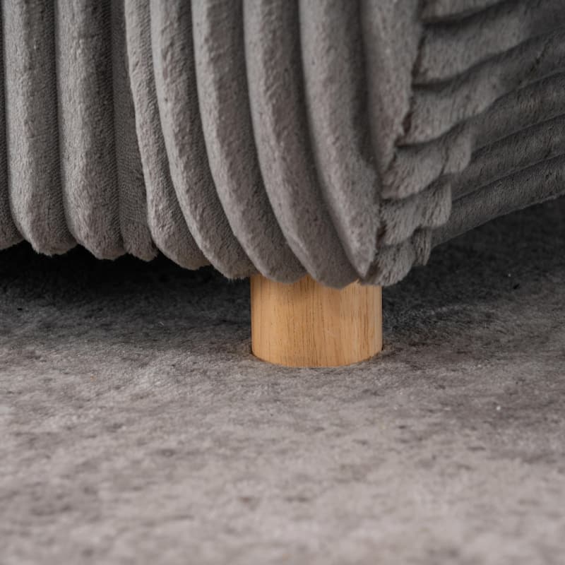 84" Corduroy Sofa - Modern Oversized Loveseat