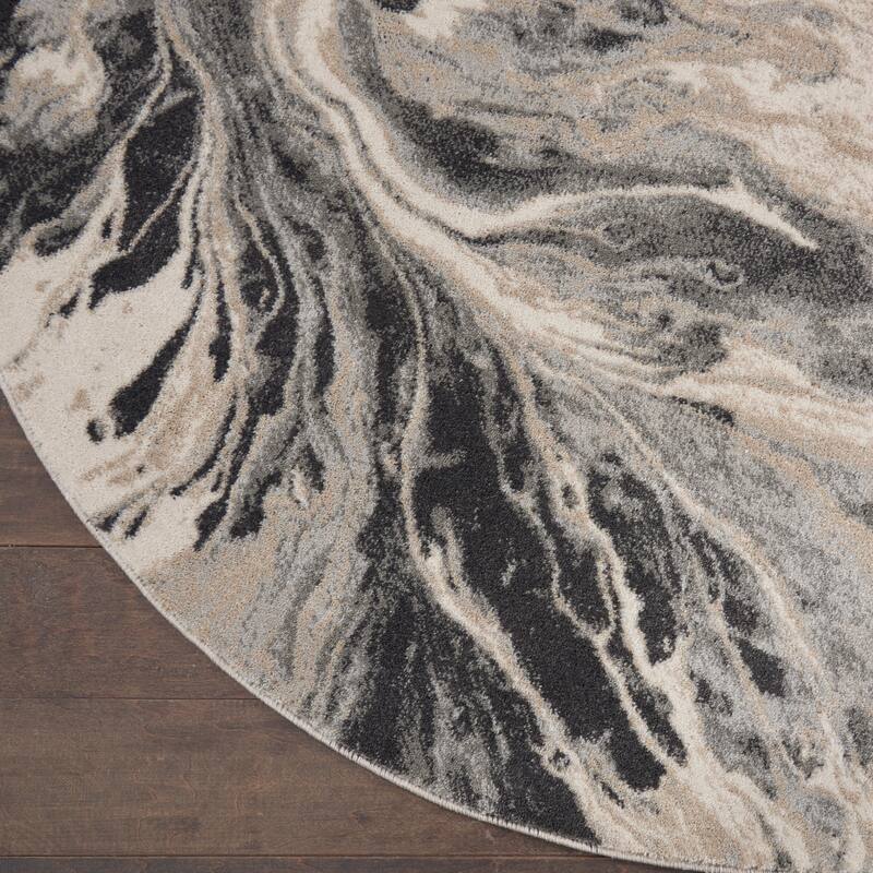 Inspire Me Home Decor Neutral Modern Abstract Area Rug