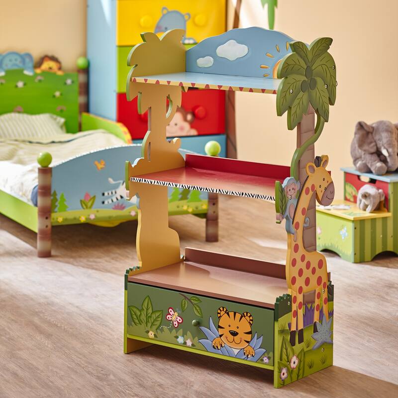 Fantasy Fields - Sunny Safari Bookshelf - Blue/Multi