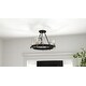 preview thumbnail 7 of 5, Gloucester 4-Light Matte Black Semi-Flush Mount