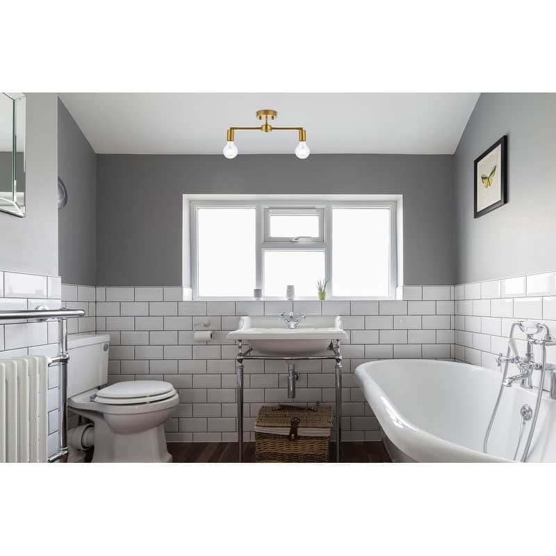 Ezra 2 Light Flush Mount - 4.7 Inch