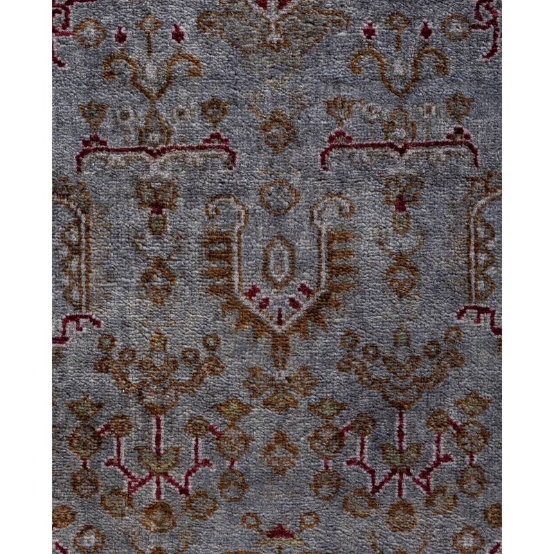 Overdyed One-of-a-Kind Hand-Knotted Area Rug - Gray - 3' 1" x 4' 10"