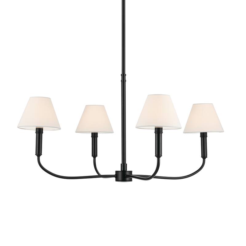 Eadie 30.75 Inch 4 Light Chandelier in Black