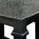 Mayfair Black and White Tweed Backless Counter Stool