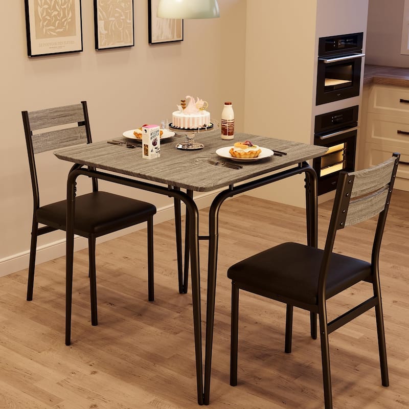 Dining Table for 2, Space Saving Square Dinette for Kitchen, Dining Room