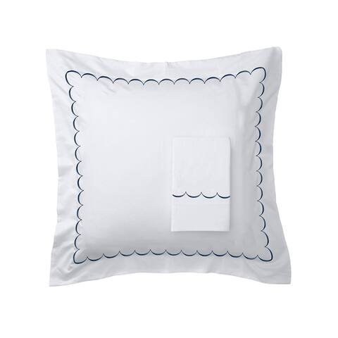 Home Sweet Home Collection 600TC Cotton Scallop Embroidery Duvet Set - 4 Color