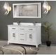preview thumbnail 30 of 33, Vanity Art 60" Double Sink Bathroom Vanity Set with Engineered Marble Top and Free Mirror