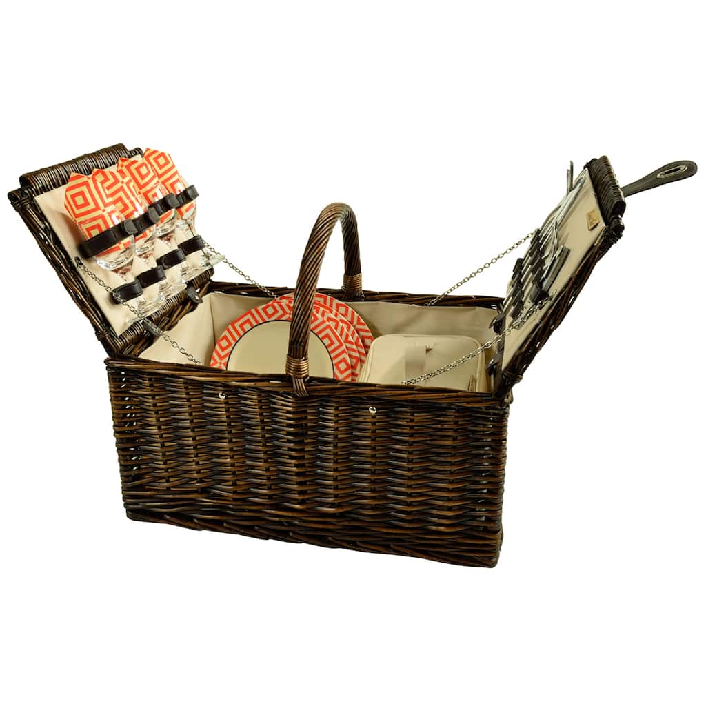 Picnic at Ascot - Willow Picnic Basket for Four