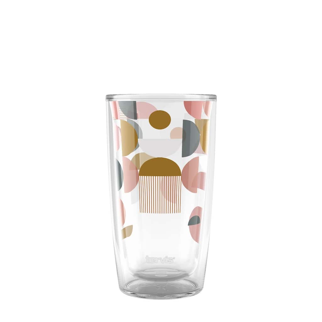 Tervis Mid Mod Jazz Collection Timbre Made in USA Double Walled Insulated Travel Tumbler, Timbre - 16oz