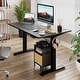 preview thumbnail 48 of 46, Futzca Height Adjustable Electric Standing Desk Sit Stand Computer Stand up Desk with Splice Board(White) Black/Black48*24
