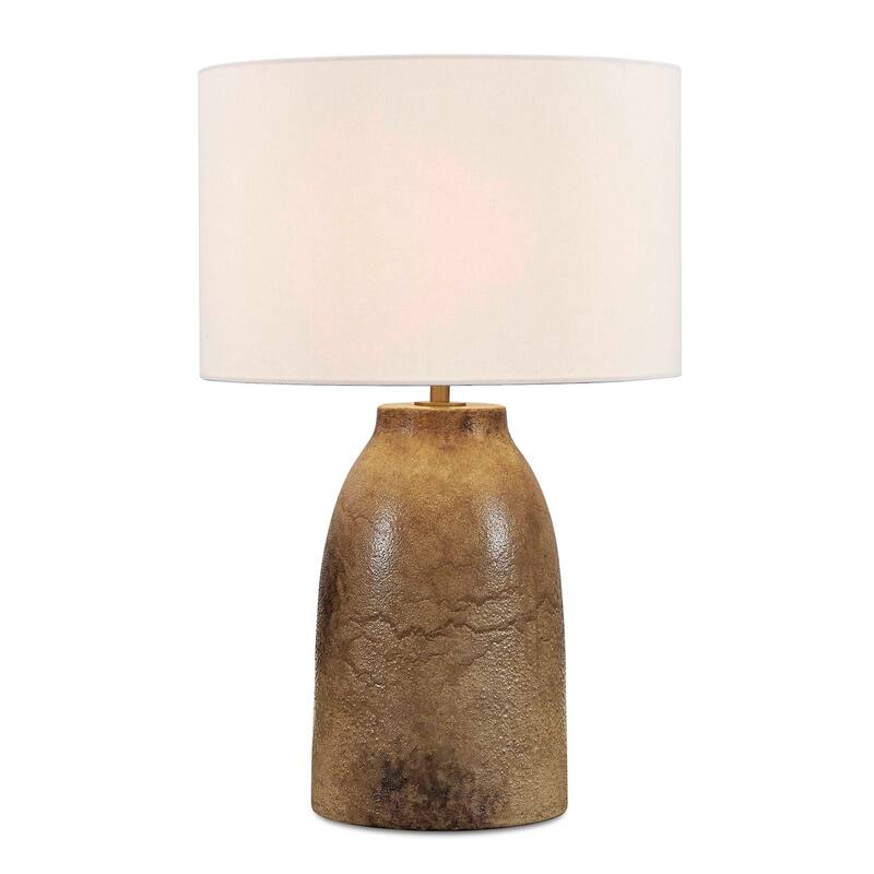 Uttermost Harris Mottled Brown Table Lamp - 18.00" W x 28.25" H x 18.00" D