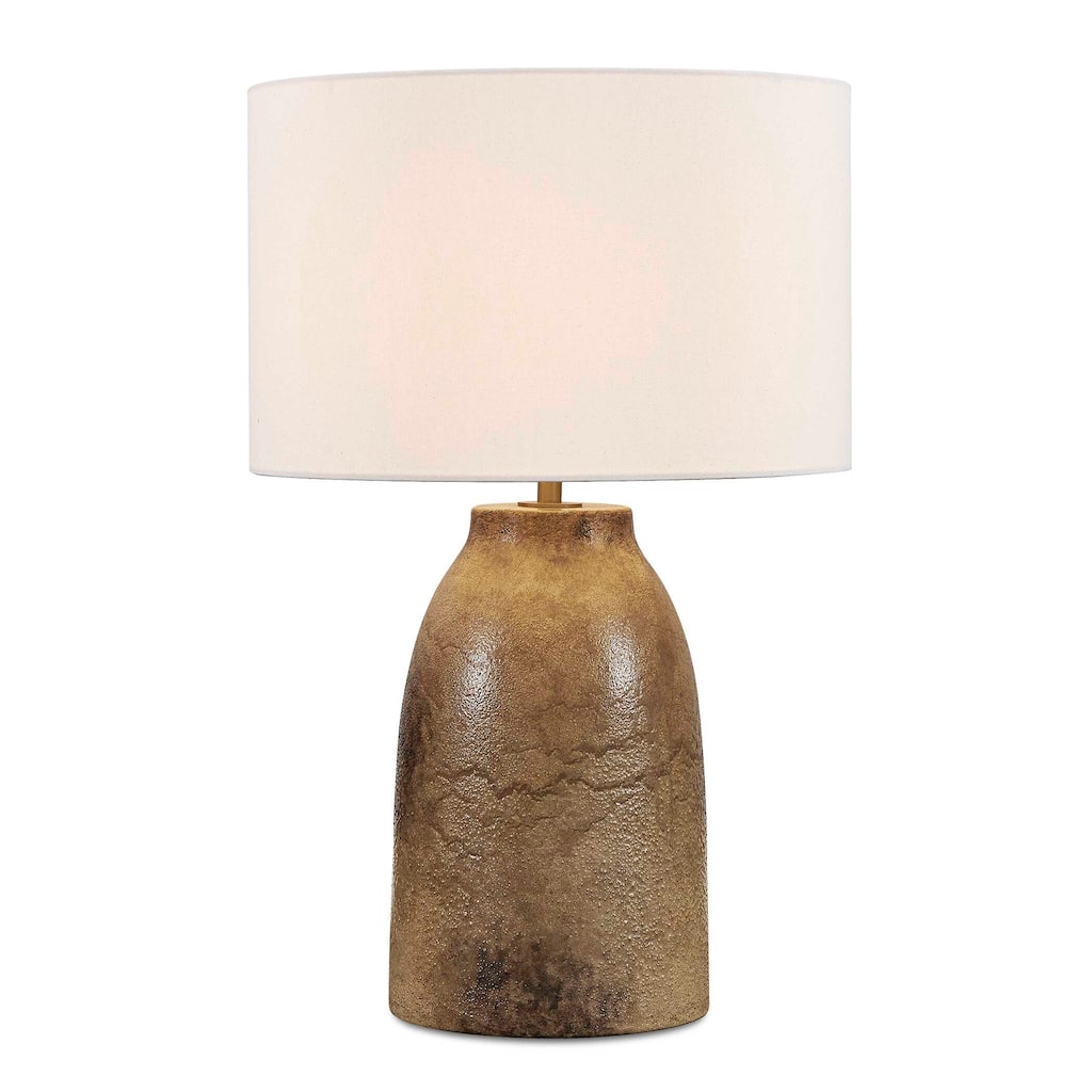 Uttermost Harris Mottled Brown Table Lamp - 18.00" W x 28.25" H x 18.00" D