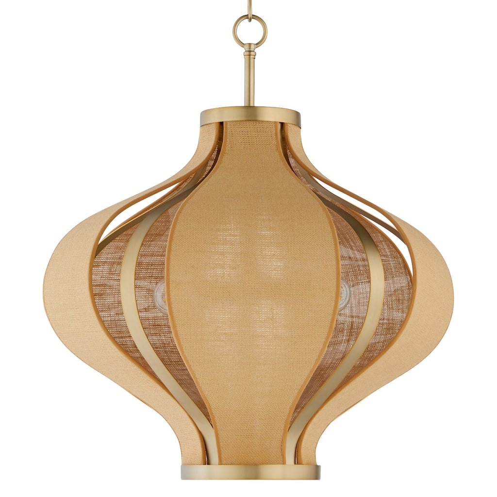 Quorum International 892-3 Monroe 3 Light 24" Wide Pendant with Woven