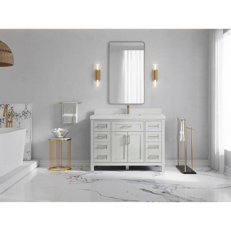Willow Collections 48 in. W x 22 in. D Cambridge Single Sink Bathroom Vanity with Countertop