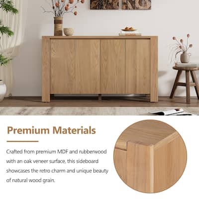 4-door Storage Cabinet Sideboard Buffet Cabinet TV Cabinet Console Table