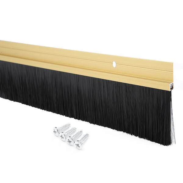 Shop Door Bottom Sweep Bronze Tone Aluminum Alloy W 2 Inch Brush