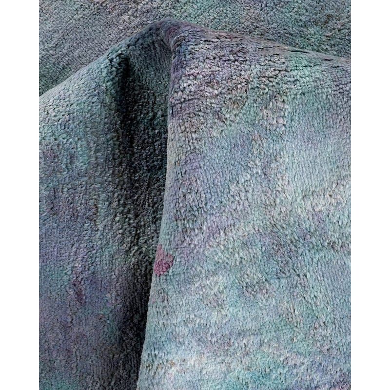 Vibrance, One-of-a-Kind Handmade Area Rug - Gray, 4' 2" x 6' 1" - 4' 2" x 6' 1"