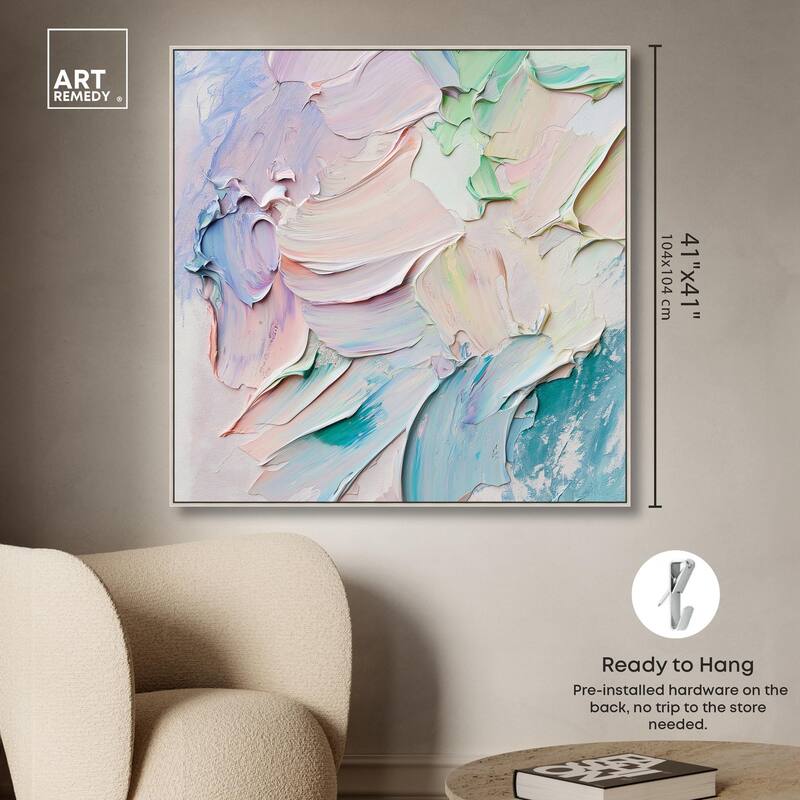 Flowing Mousse I Canvas by Art Remedy