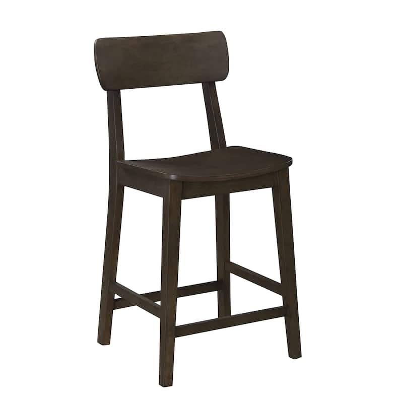 Rustic 24-inch Torino Wood Counter Stool