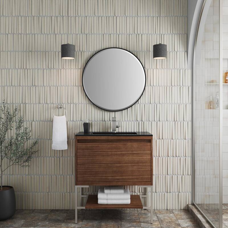 James Martin Vanities 805-V31.5-BN-CH Mantova 32" Single Basin Poplar