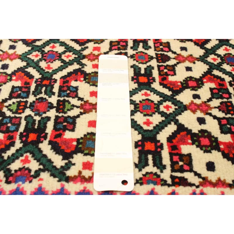 ECARPETGALLERY Hand-knotted Andelz Cream Wool Rug - 2' 7" x 9' 3"