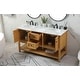 preview thumbnail 2 of 12, Grand 60 - 72 Inch Double Bathroom Vanity 60 Inches - Natural Wood