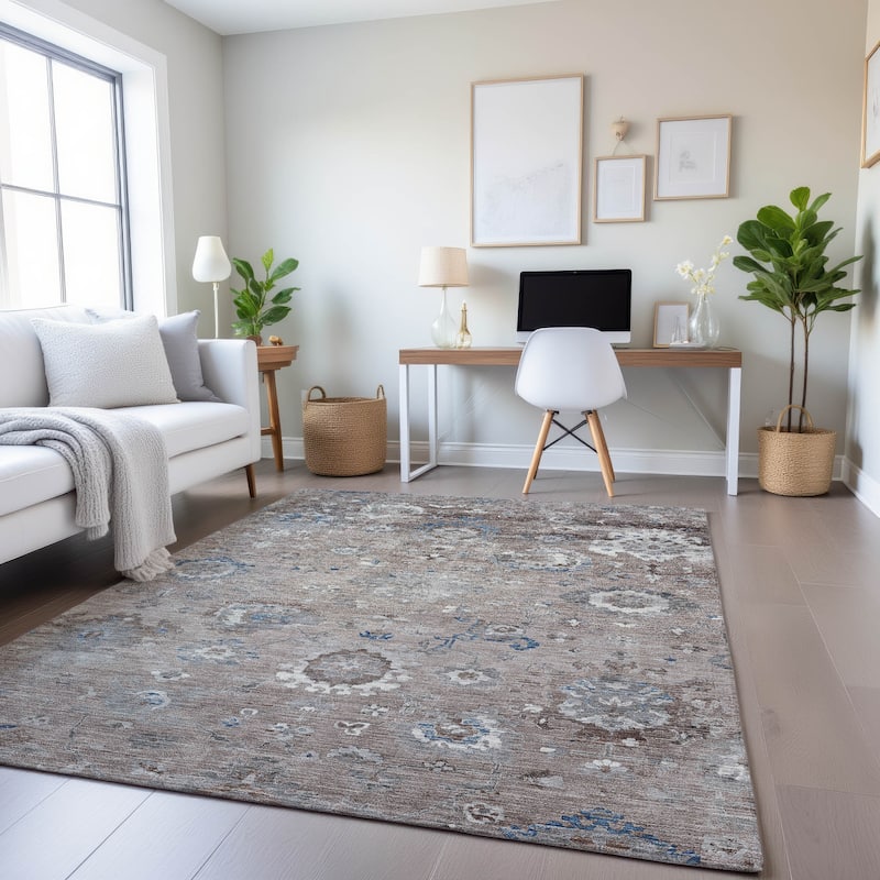 Premium Washable Super Soft Traditional Vintage Mayfield Rug - Taupe - 2'6" x 3'10"