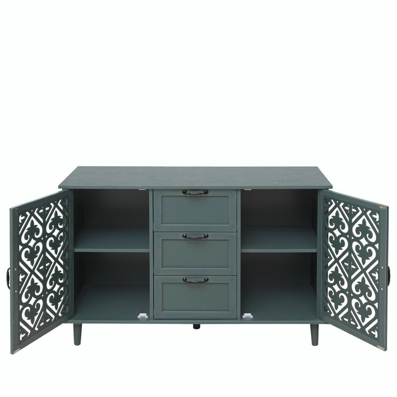 Accent Storage Cabinet with 2 Doors and 3 Drawers