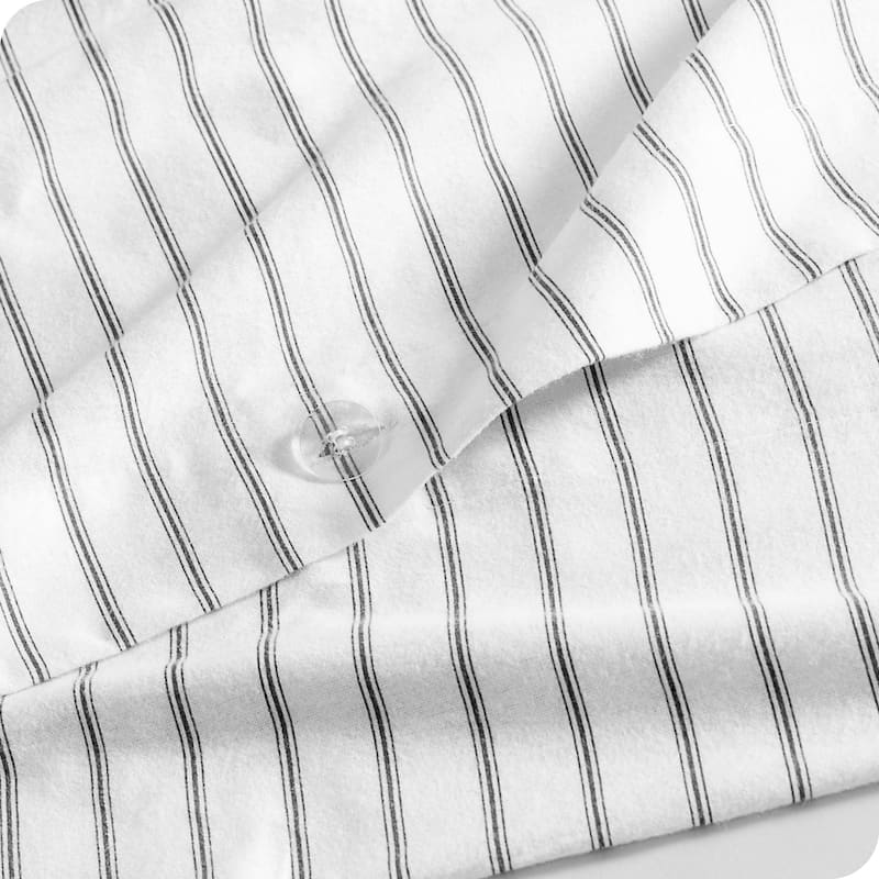 Bare Home Cotton Flannel Duvet Cover and Sham Set